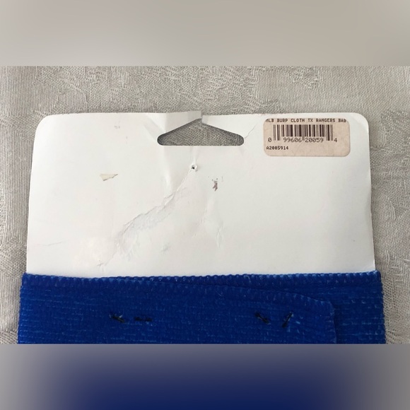 MLB Texas Rangers Baby Burp Cloth With Tags 16”x16” WinCraft - Picture 5 of 9